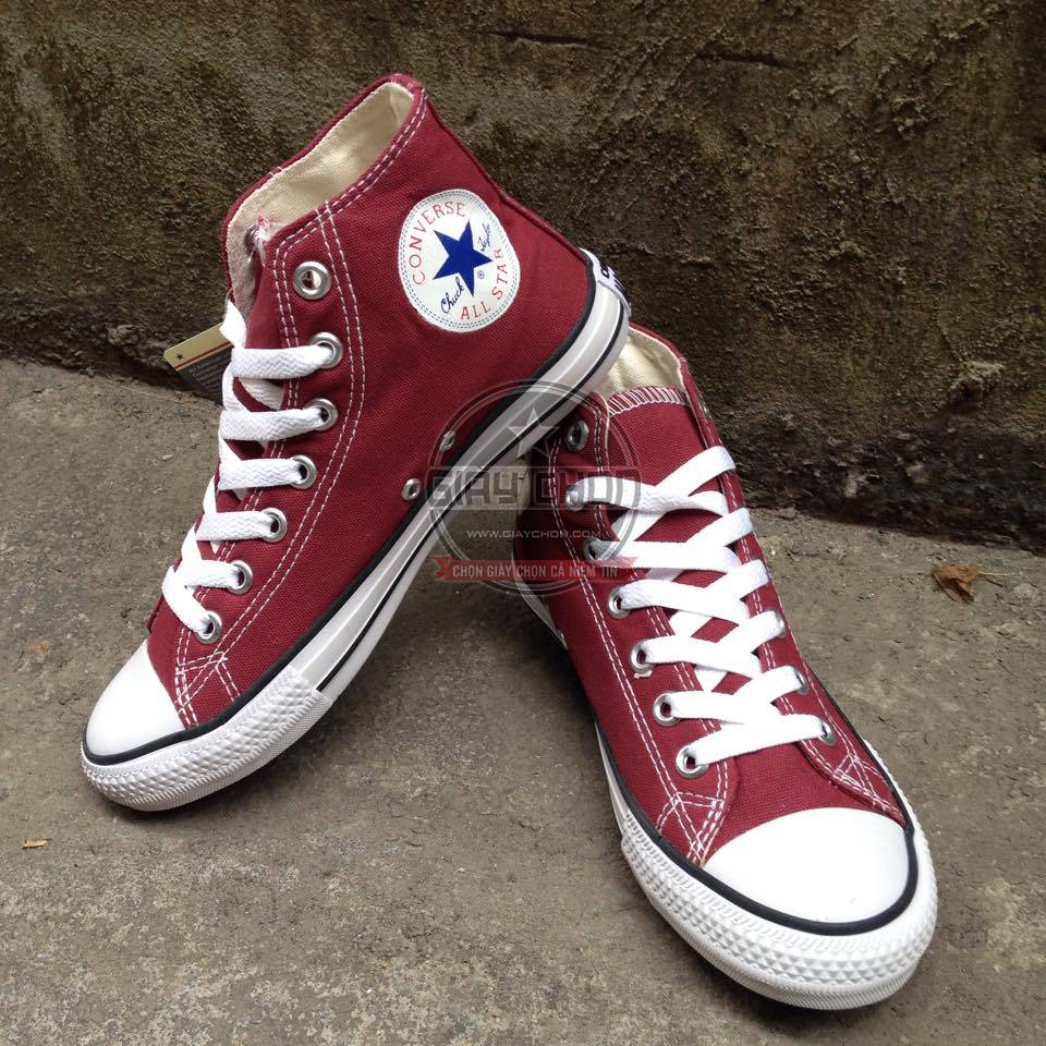 Hình Ảnh Thực Tế Converse Cao Cổ Đỏ Mận Tại GiayChon.Com Giay-Converse-Do-Man-Cao-Co-GiayChon.Com