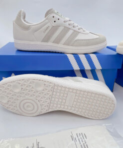 Home 64 giay adidas samba mau trang kem 6