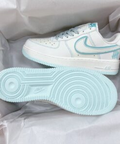 Home 54 giay sneaker nike air Force 1 trang xanh 8